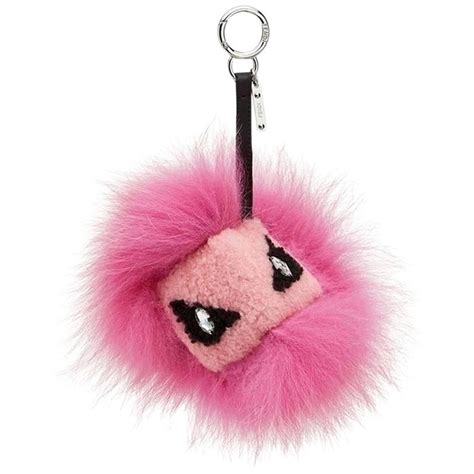 fendi monster bag bug charm fox fur leather brown 90077113|Accessories .